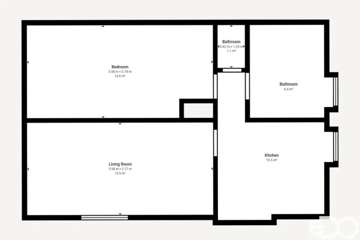 Prodej bytu 2+1, Ostružno, 52 m2