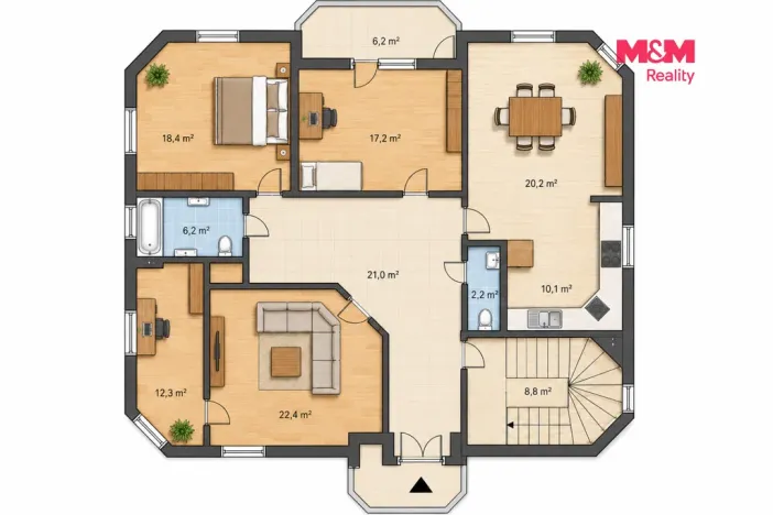 Pronájem bytu 4+kk, Úvaly, nám. Svobody, 104 m2