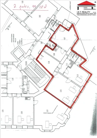 Pronájem kanceláře, Brno, Masarykova, 99 m2