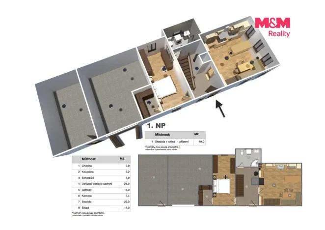 Prodej chalupy, Kunratice, 140 m2