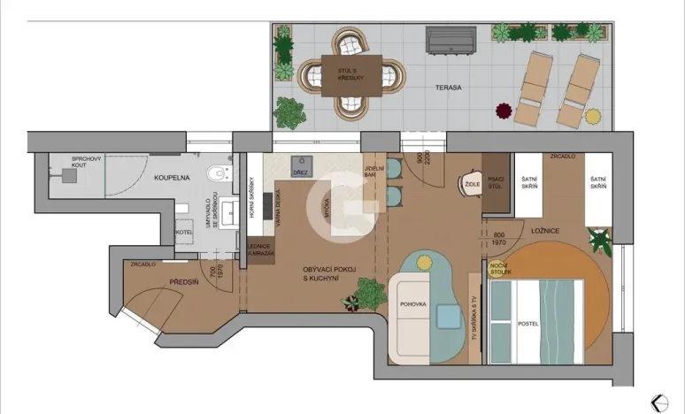 Prodej bytu 1+kk, Zlín, Horní Vršava IV, 64 m2