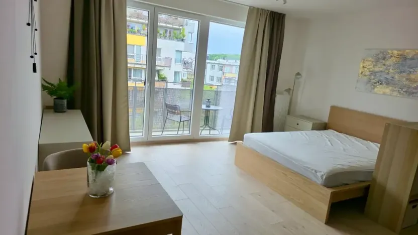 Pronájem bytu 1+kk, Praha - Vysočany, Gerstelova, 36 m2