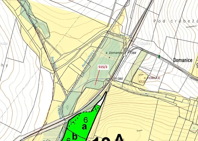 Dražba lesa, Radomyšl, 1734 m2