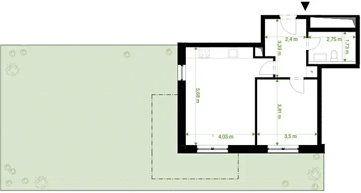 Prodej bytu 2+kk, Rychnov nad Kněžnou, Javornická, 52 m2