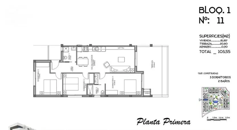 Prodej bytu 4+kk, Guardamar del Segura, Alicante, Španělsko, 81 m2