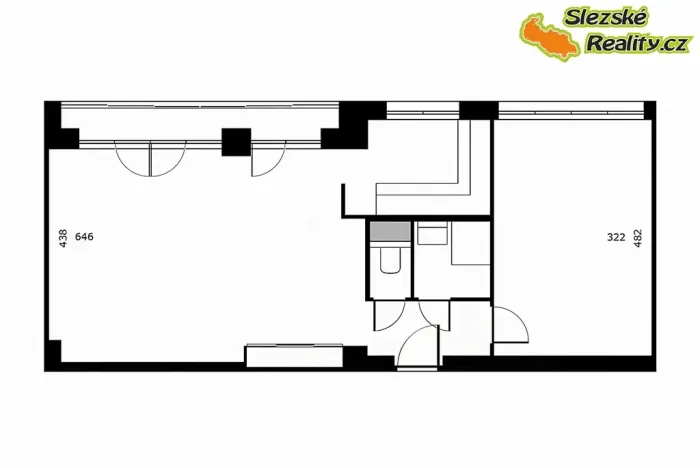 Prodej bytu 2+kk, Ostrava, Nádražní, 61 m2