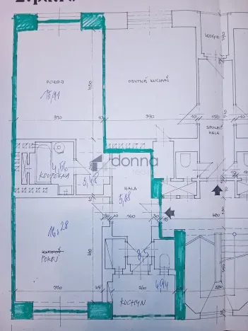 Pronájem bytu 2+kk, Praha, Šmilovského, 54 m2