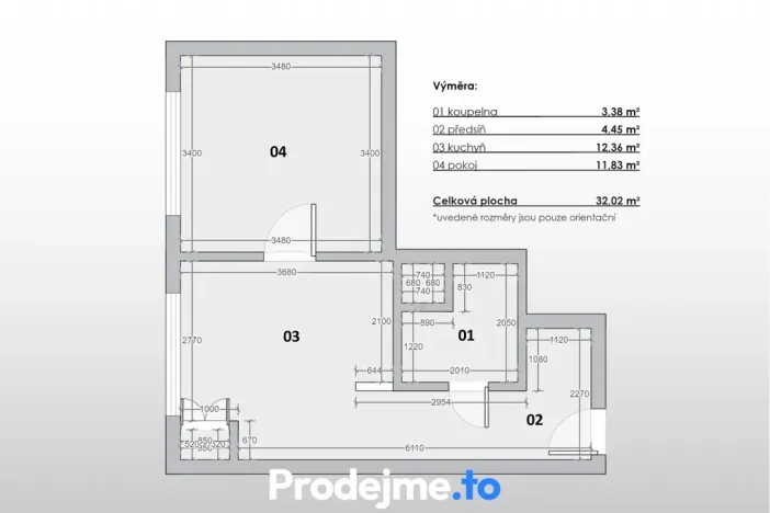 Pronájem bytu 1+1, Brno, Palackého třída, 33 m2