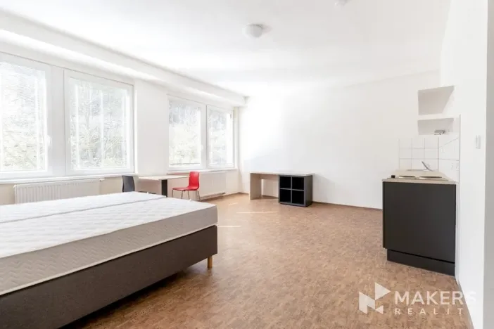 Pronájem bytu 1+kk, Praha - Smíchov, Křížová, 27 m2