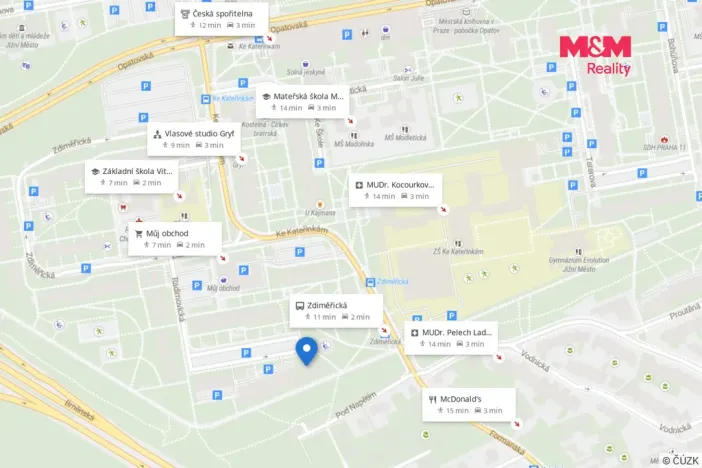 Prodej bytu 4+1, Praha - Chodov, Radimovická, 75 m2
