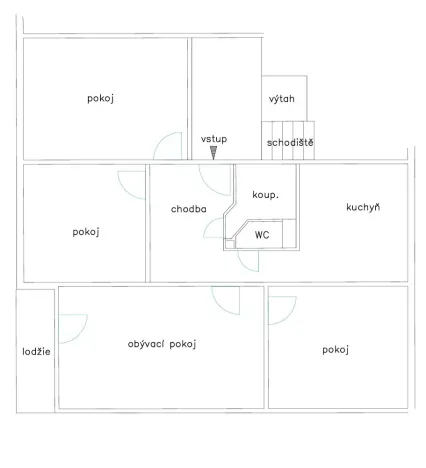 Pronájem bytu 4+1, Hradec Králové - Moravské Předměstí, Vysocká, 88 m2