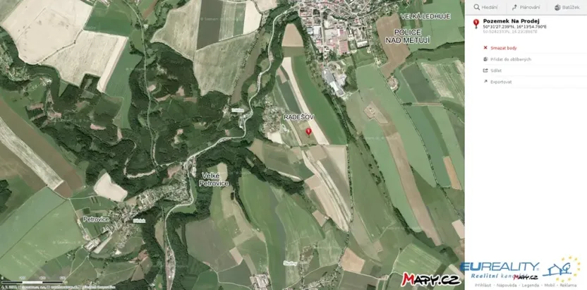 Prodej louky, Police nad Metují, 8999 m2