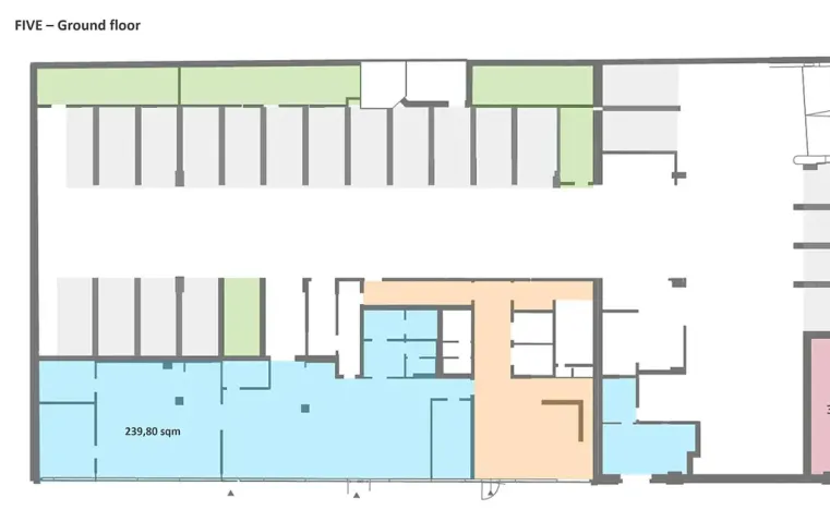 Pronájem obchodního prostoru, Praha - Smíchov, Na Valentince, 240 m2