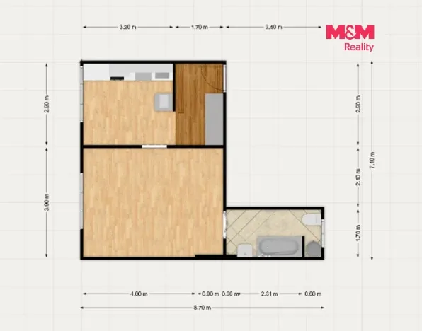 Prodej bytu 1+1, Karlovy Vary - Dvory, Kpt. Jaroše, 40 m2