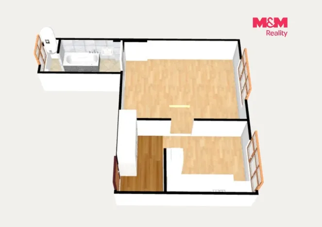 Prodej bytu 1+1, Karlovy Vary - Dvory, Kpt. Jaroše, 40 m2