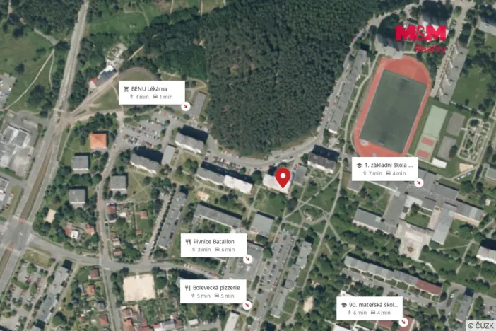 Prodej bytu 1+kk, Plzeň - Bolevec, Tachovská, 20 m2