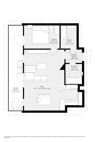 Pronájem bytu 2+kk, Slavkov u Brna, Slovanská, 63 m2
