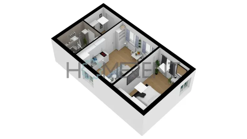 Pronájem bytu 2+kk, Praha - Libeň, Turnovská, 42 m2