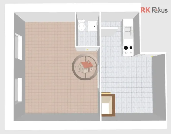 Pronájem bytu 2+kk, Moravské Budějovice, nám. ČSA, 40 m2