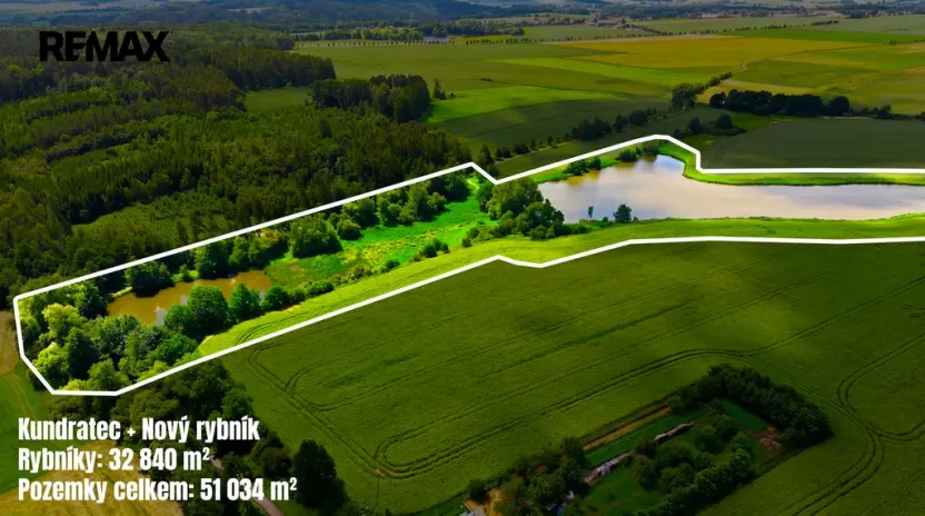 Prodej rybníku, Starosedlský Hrádek, 51034 m2