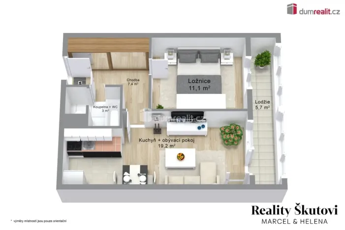 Prodej bytu 2+kk, Praha - Střížkov, Teplická, 40 m2