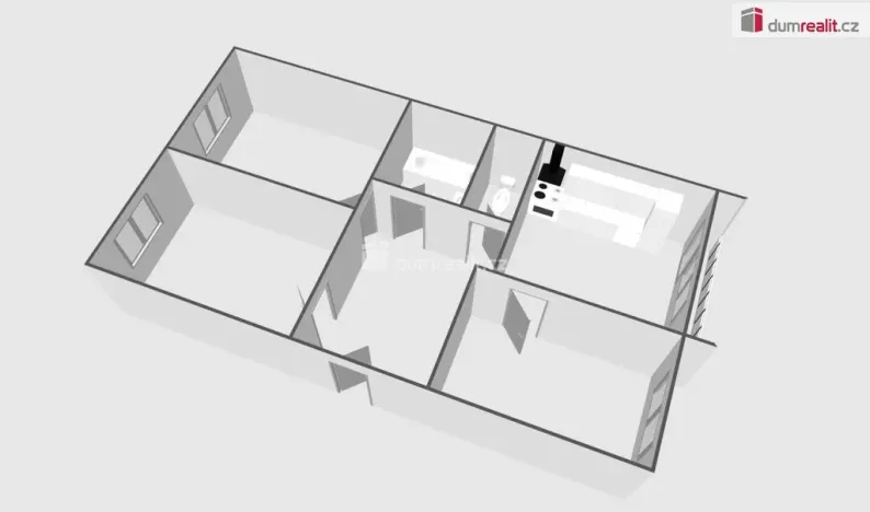 Prodej bytu 3+1, Valtice, nám. Svobody, 72 m2