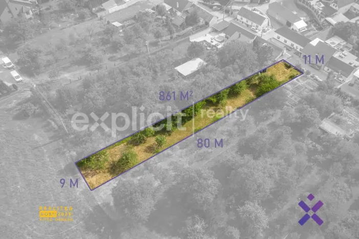 Prodej pozemku pro bydlení, Uherský Brod, Vinohradská, 861 m2