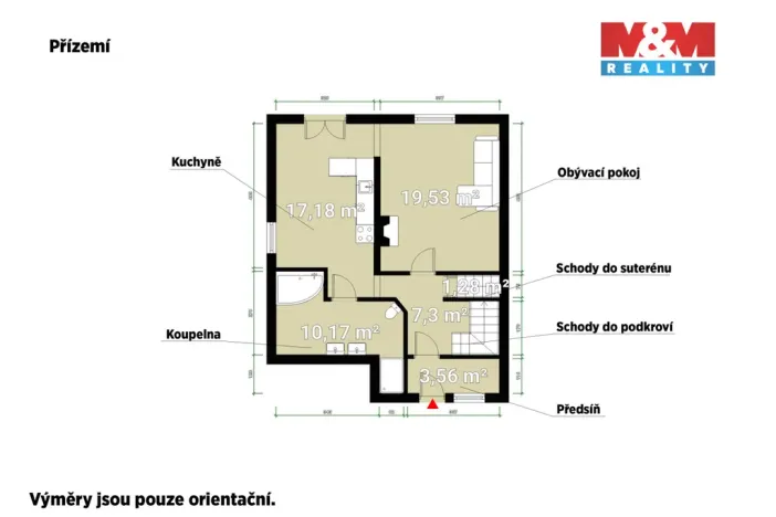 Prodej rodinného domu, Loděnice - Jánská, Horní, 105 m2