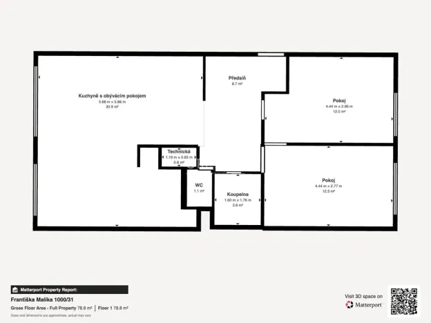 Pronájem bytu 3+kk, Most, Františka Malíka, 70 m2