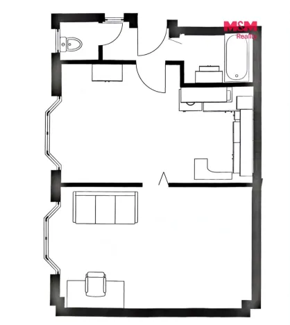 Prodej bytu 1+1, Praha - Vinohrady, Hollarovo náměstí, 43 m2