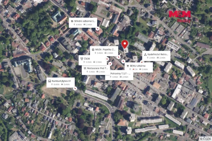 Prodej bytu 2+1, Rumburk - Rumburk 1, Vrchlického, 53 m2