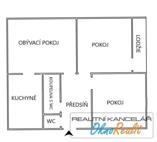 Prodej bytu 3+1, Rosice, Kaštanová, 78 m2
