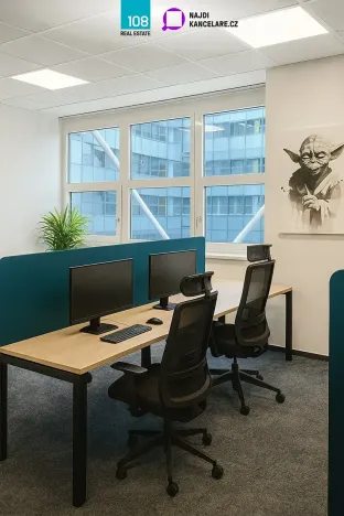 Pronájem kanceláře, Praha - Smíchov, Karla Engliše, 2207 m2