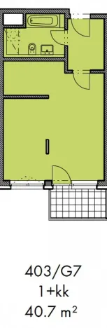Prodej bytu 1+kk, Praha - Dolní Měcholupy, Honzíkova, 40 m2