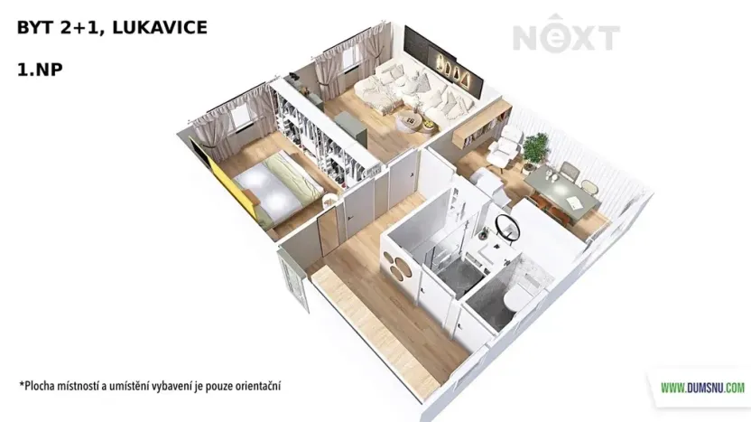 Prodej bytu 2+1, Lukavice, 55 m2