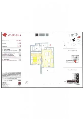 Pronájem bytu 2+kk, Praha - Modřany, Mezi vodami, 55 m2