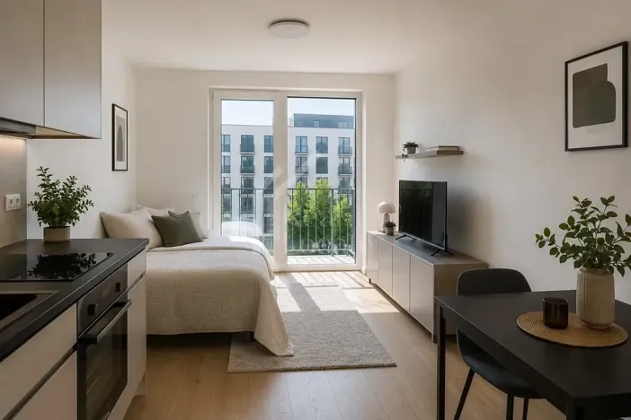 Pronájem bytu 1+kk, Praha, Křižíkova, 29 m2