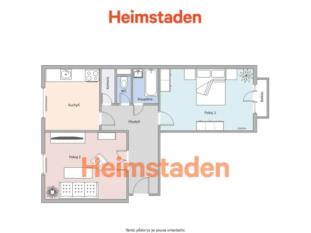 Pronájem bytu 2+1, Karviná - Nové Město, Závodní, 56 m2