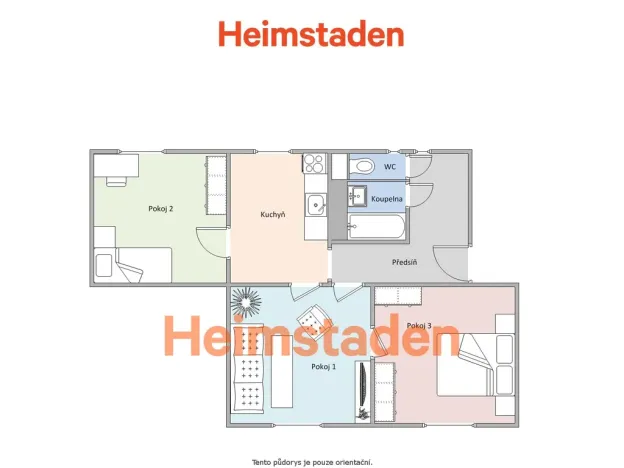 Pronájem bytu 3+1, Havířov - Šumbark, Smetanova, 68 m2