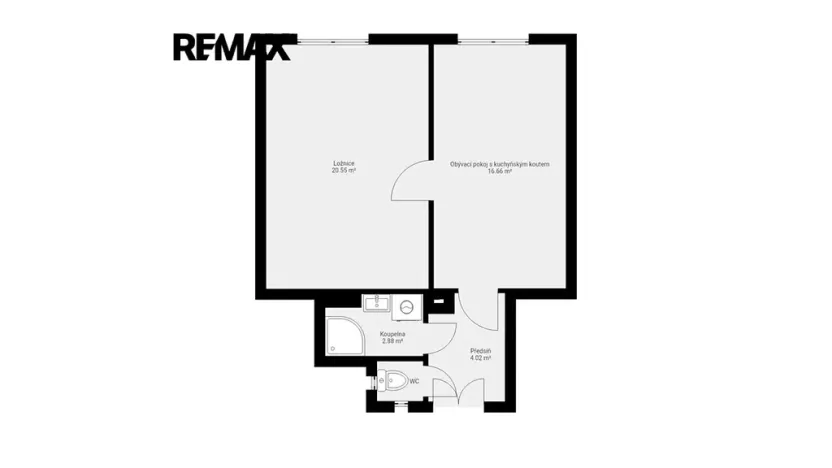 Pronájem bytu 2+kk, Praha - Holešovice, U průhonu, 44 m2