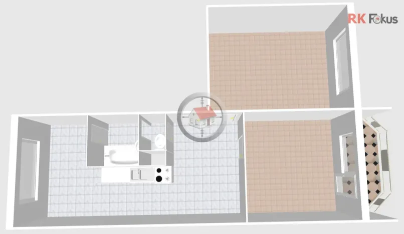 Pronájem bytu 2+1, Třebíč - Nové Dvory, Velkomeziříčská, 57 m2