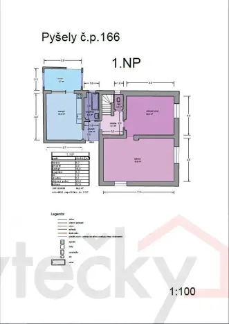 Prodej rodinného domu, Pyšely, Průběžná, 129 m2