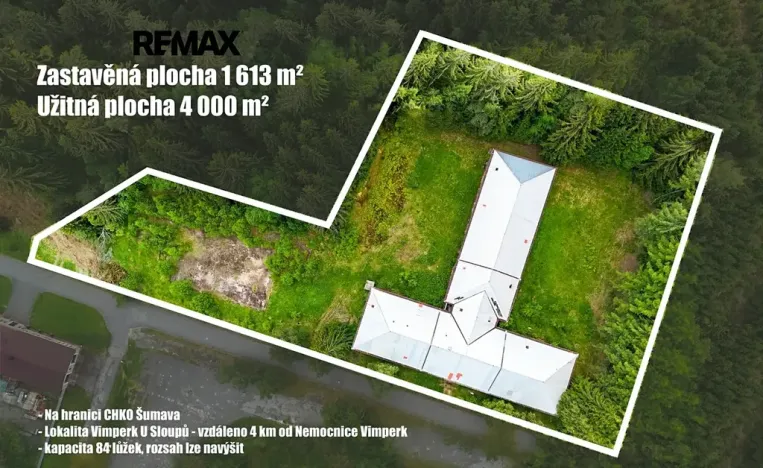 Prodej činžovního domu, Vimperk, 4000 m2