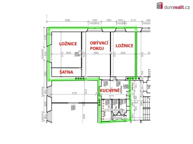Pronájem bytu 3+1, Praha - Smíchov, Bieblova, 75 m2