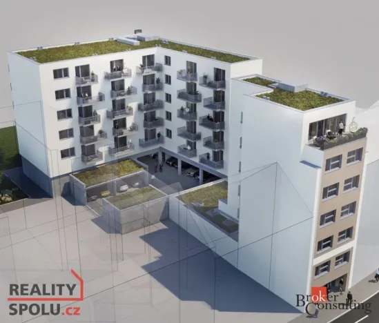 Pronájem bytu 1+kk, Brno - Trnitá, Křenová, 28 m2