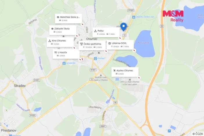 Pronájem bytu 2+kk, Chlumec, Ústecká, 65 m2