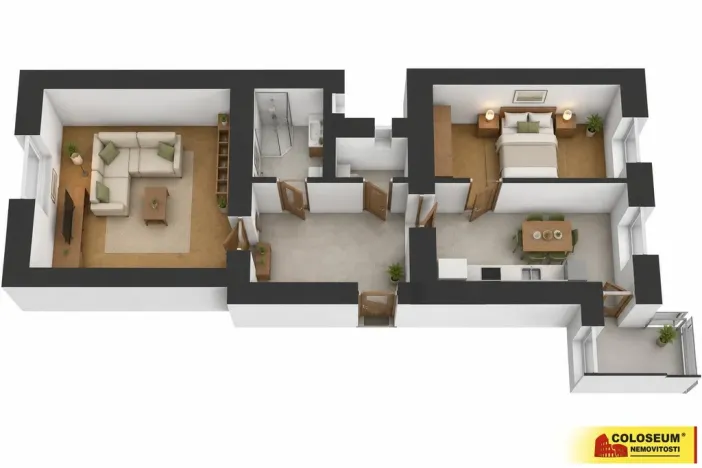 Prodej bytu 2+1, Brno, Výstavní, 62 m2