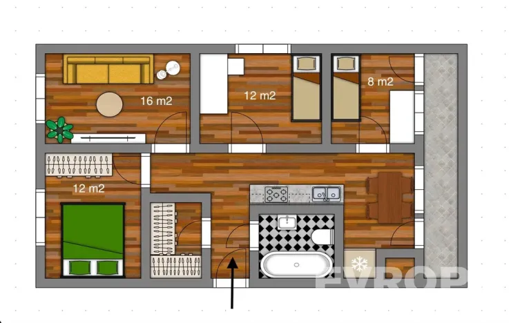 Prodej bytu 4+1, Vrchlabí, Českých bratří, 83 m2
