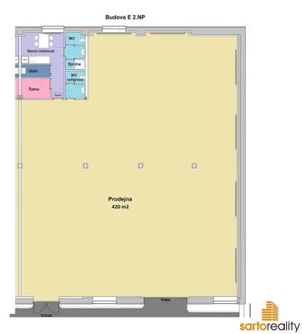 Pronájem obchodního prostoru, Ústí nad Labem, Žižkova, 420 m2