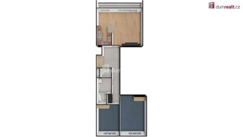 Pronájem bytu 3+kk, Praha - Stodůlky, Kurzova, 78 m2